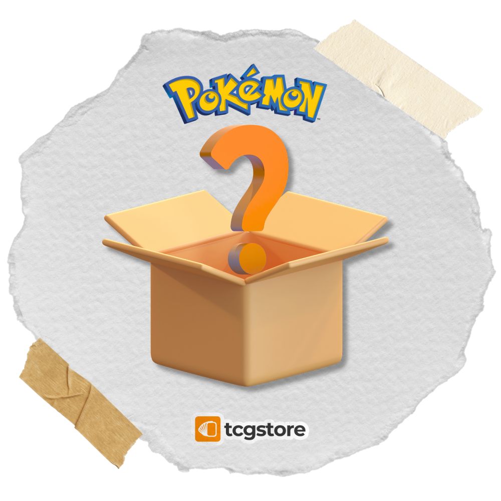 Pokemon mystery box med spännande kort och produkter