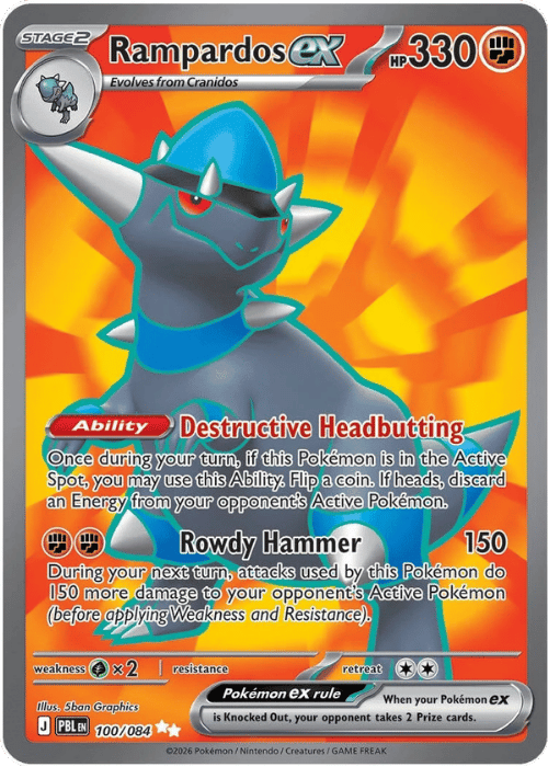 Rampardos ex 100/084