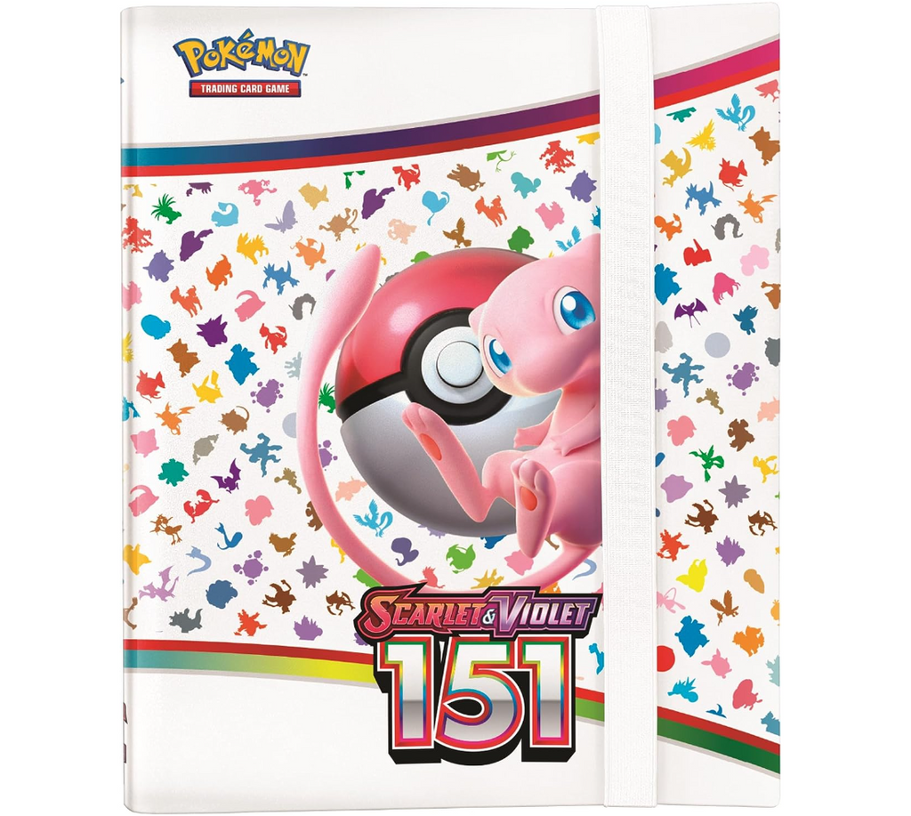 pokemon TCG scarlet violet 151 pärm med mew som motiv