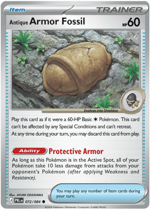 Antique Armor Fossil 072/084