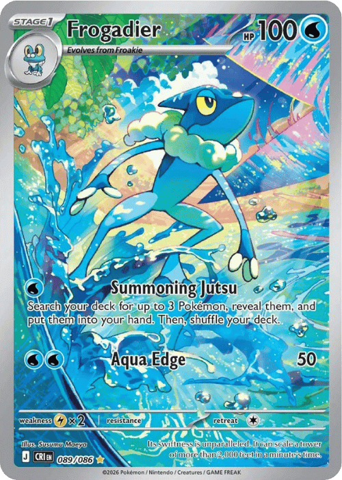 Frogadier 089/086 Pokemon Chaos Rising