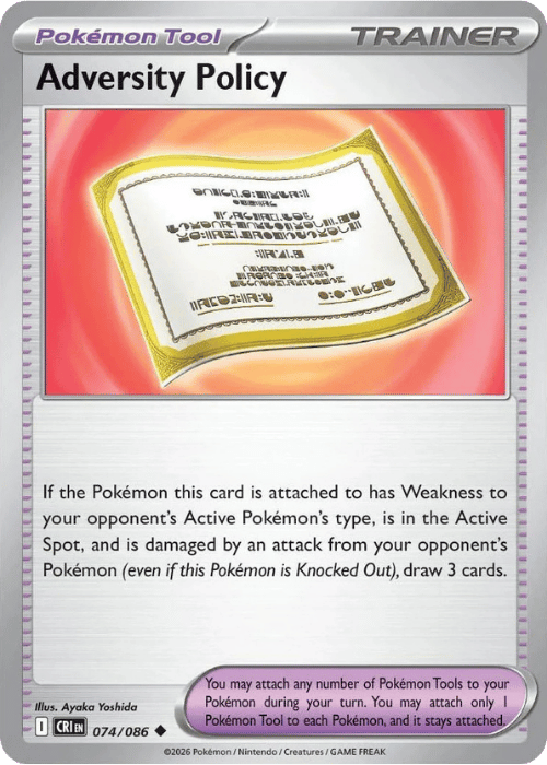 Adversity Policy 074/086 Pokemon Chaos Rising