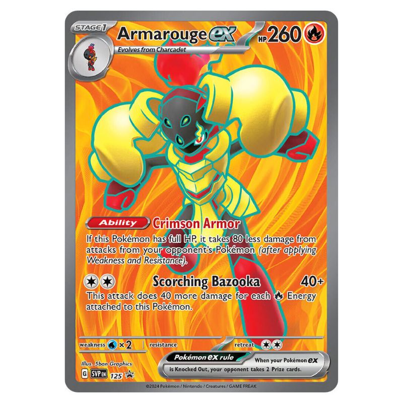 Armarouge ex SVP125 Promo Pokemon kort