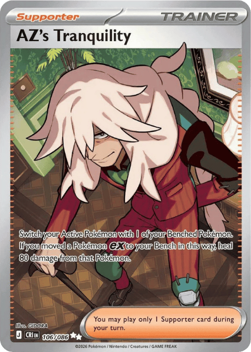 AZs Tranquility 106/086 Chaos Rising Trainer Card