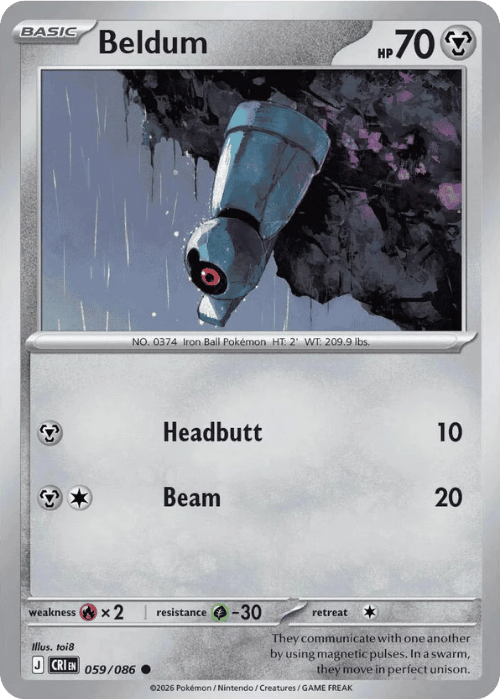 Beldum 059/086 - Pokemon Chaos Rising