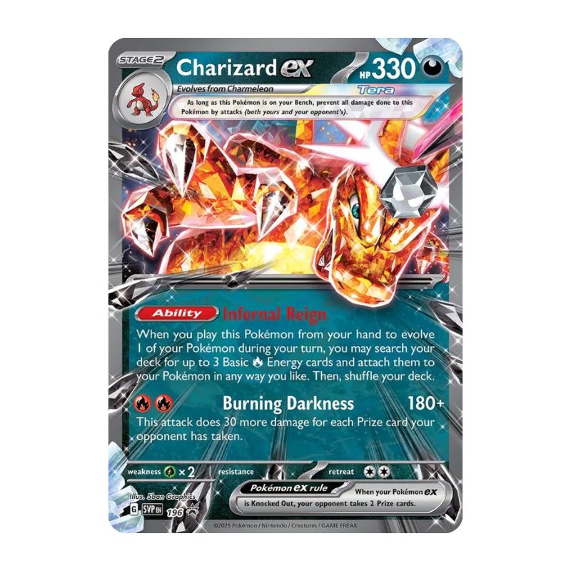 Charizard ex SVP 196 promo pokemon kort