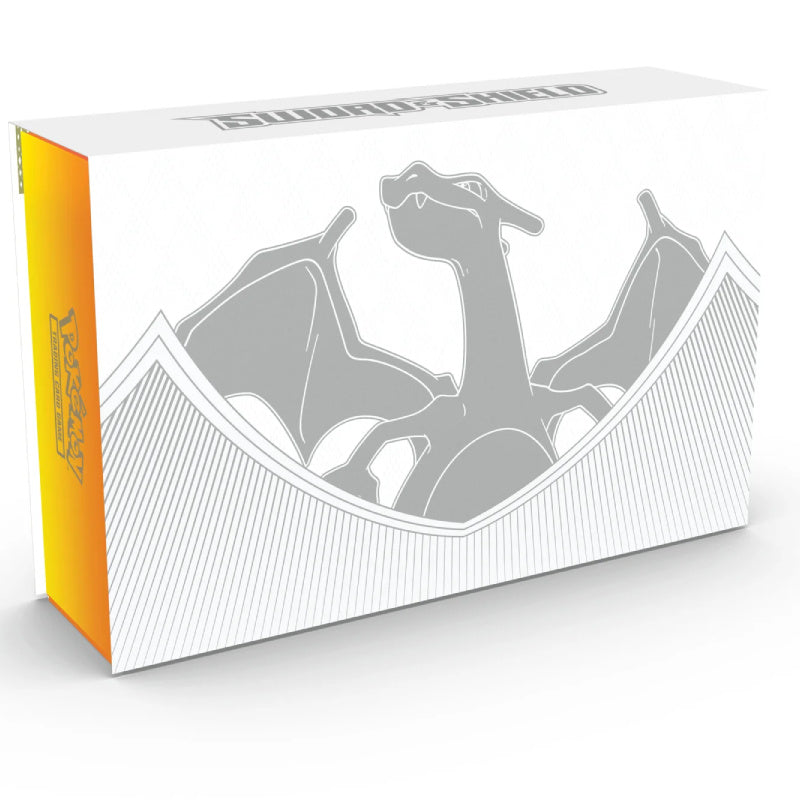 Pokémon Charizard UPC framsida där Charizard blickar ut över horisonten