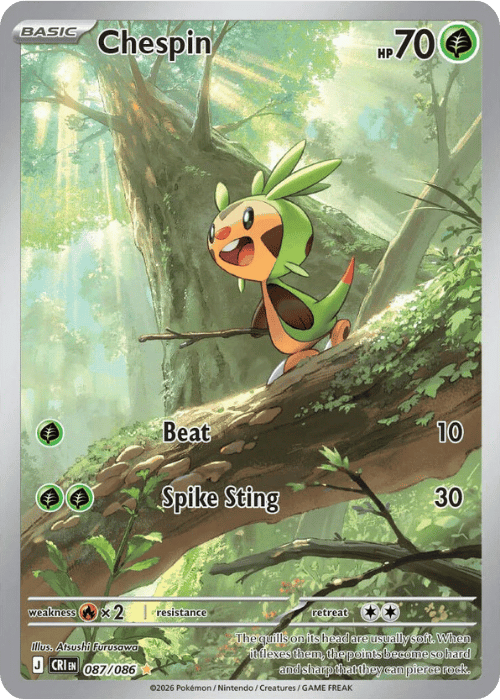 Chespin 087/086 Pokemon Chaos Rising