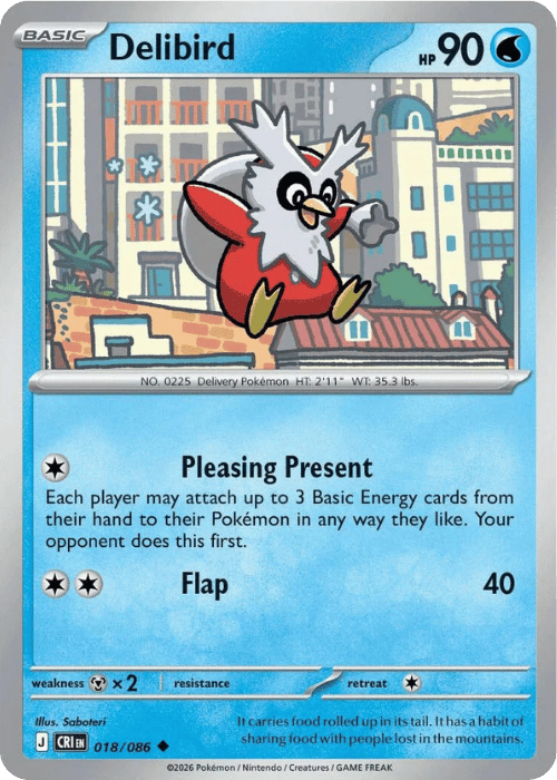 Delibird 018/086 - Pokémon Chaos Rising