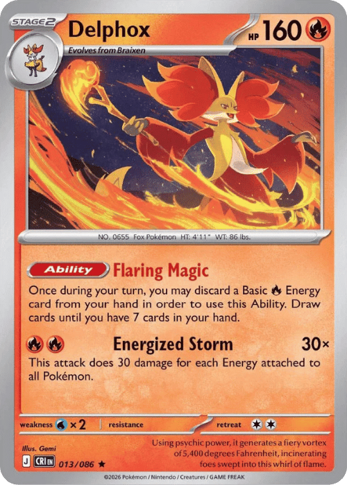 Delphox 013/086 - Pokémon Chaos Rising