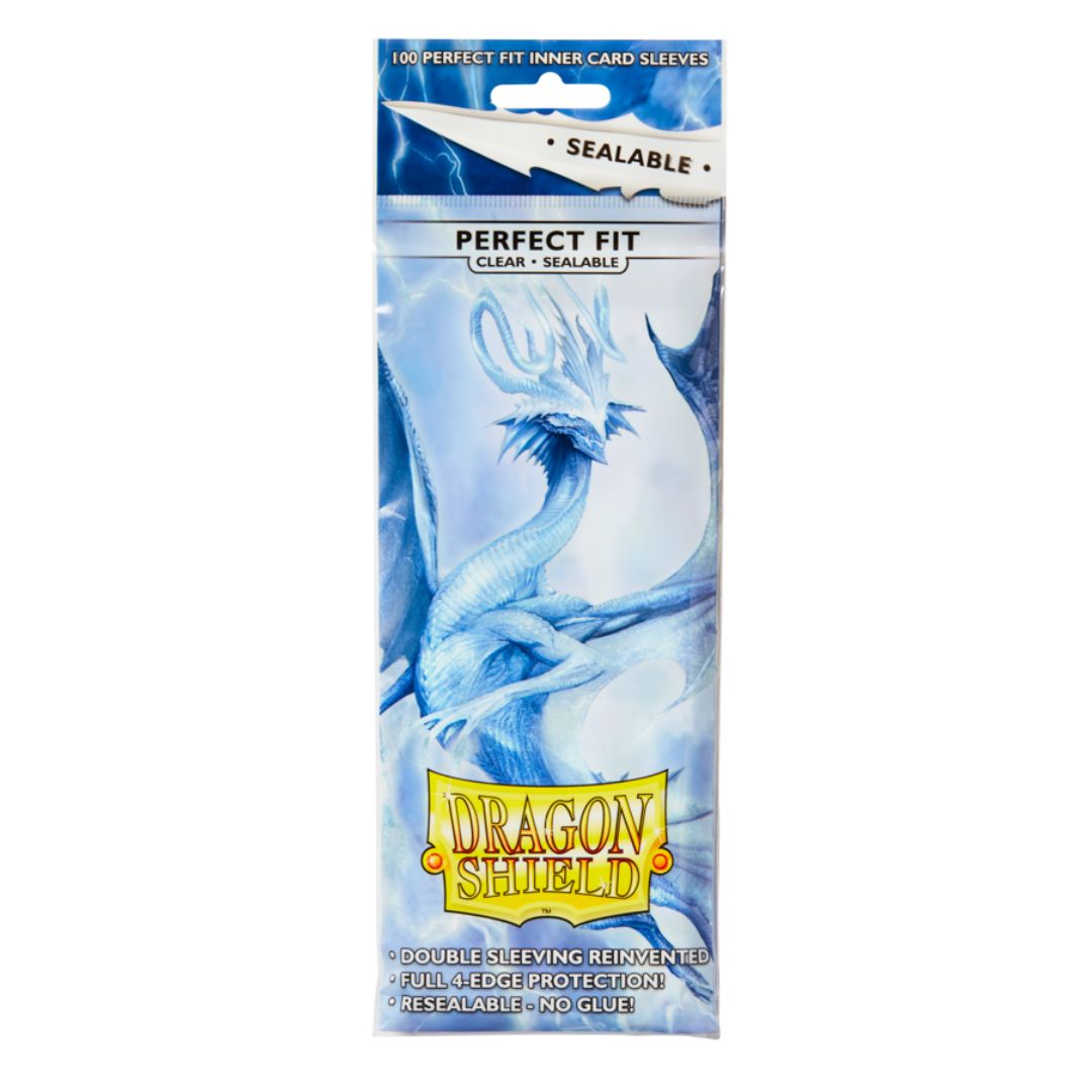 Dragon Shield: Standard Perfect Fit Sealable Sleeves - 100st - Clear