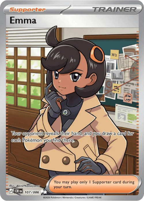 Emma 107/086 Pokemon Chaos Rising Card