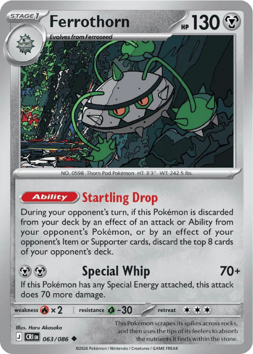 Ferrothorn 063/086 - Pokemon Chaos Rising