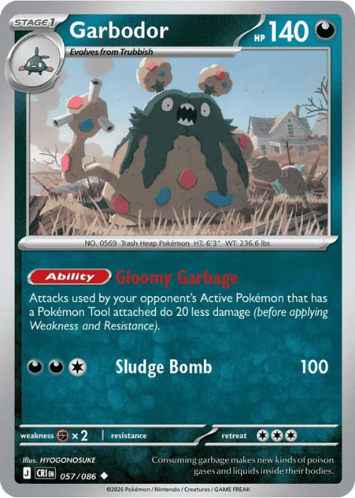 Garbodor 057/086 Pokemon Chaos Rising