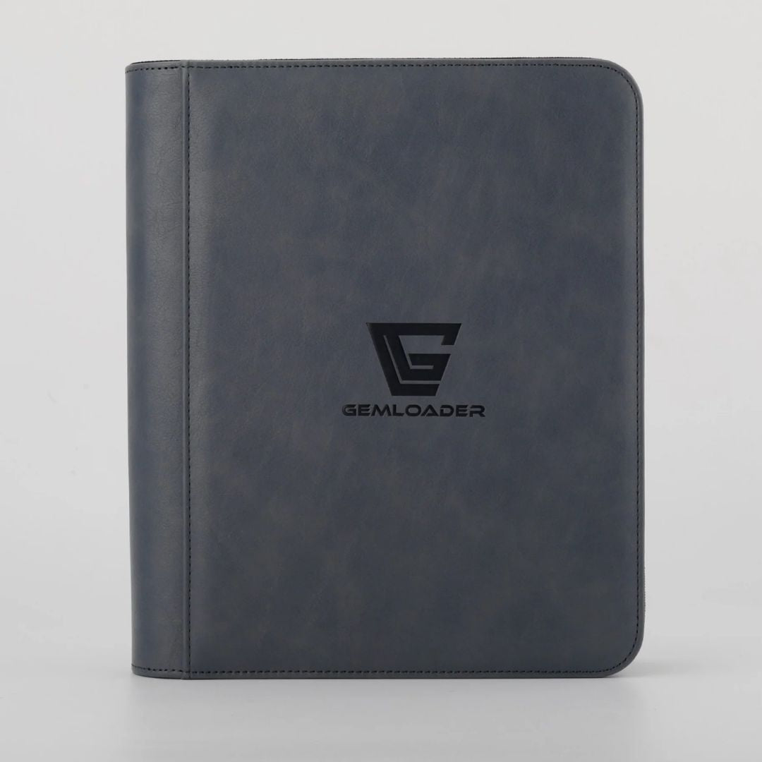 Gemloader: Premium Toploader Fit Collector's Binder (112 Pockets) - Gray