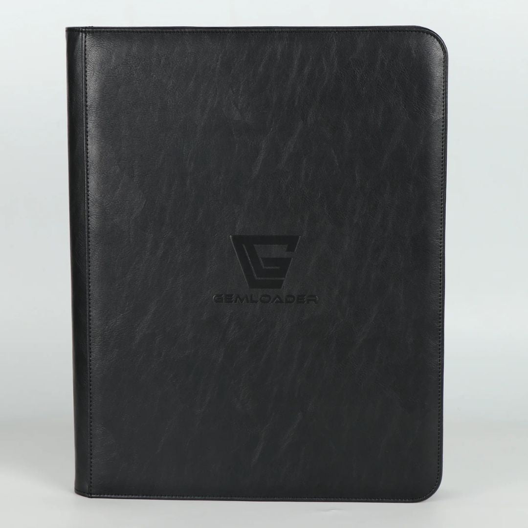 Gemloader: Premium Toploader Fit Collector's Binder (216 Pockets) - Black