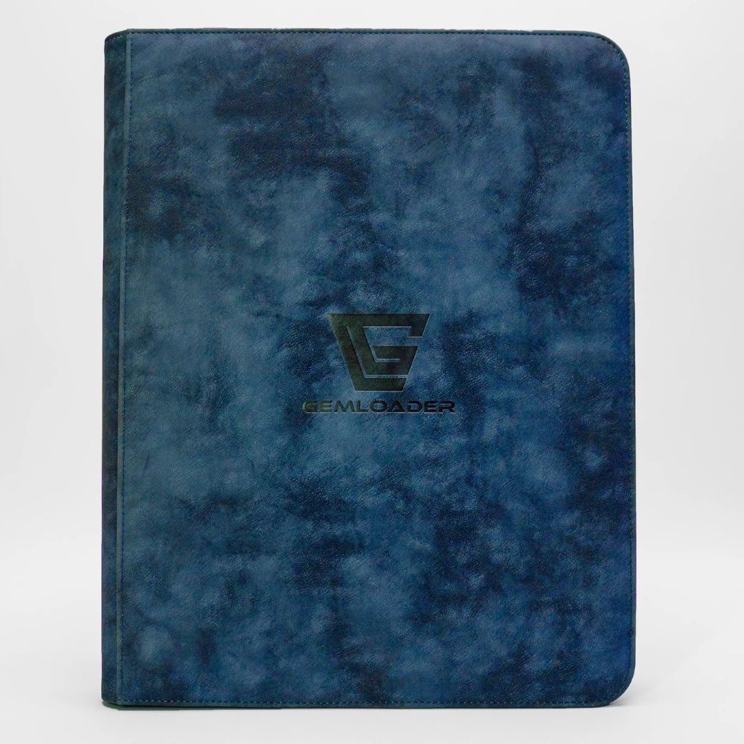 Gemloader: Premium Toploader Fit Collector's Binder (216 Pockets) - Blue
