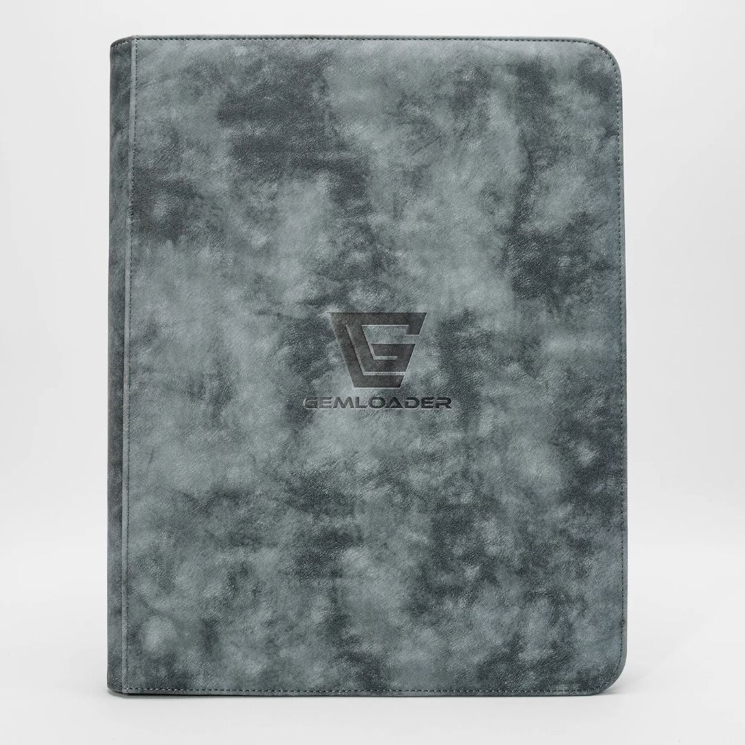 Gemloader: Premium Toploader Fit Collector's Binder (216 Pockets) - Gray