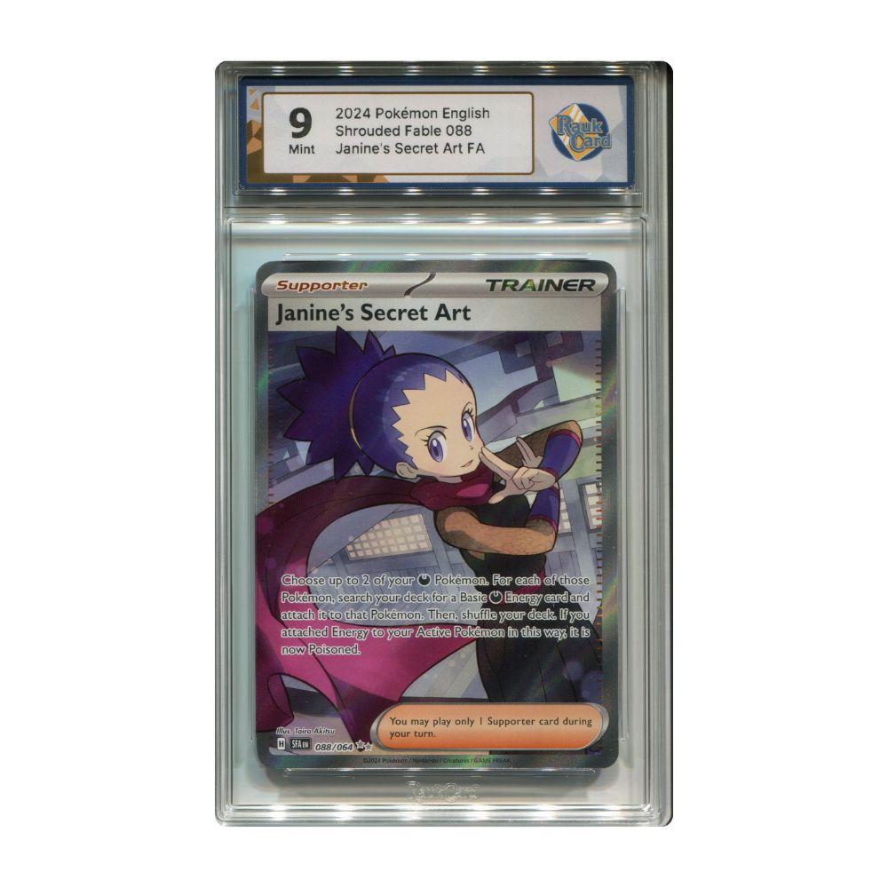 Janine's Secret Art 088/064 RaukCard 9 graderat Pokemon kort