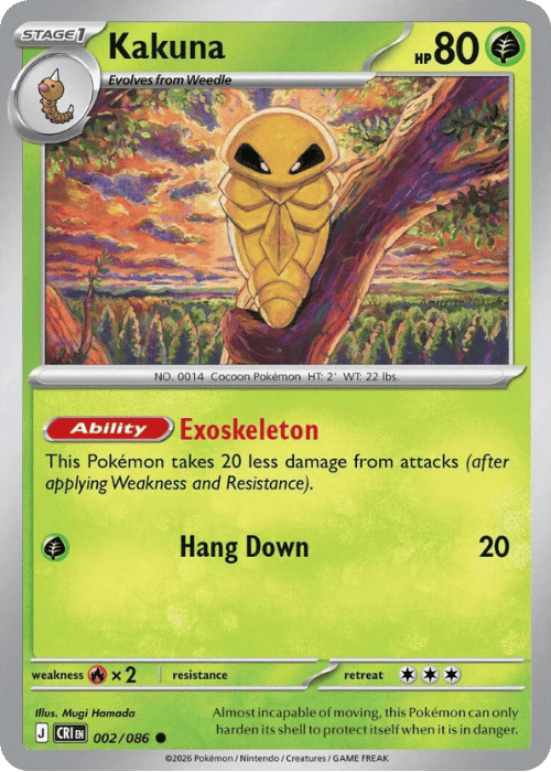 Kakuna 002/086 - Pokémon Chaos Rising