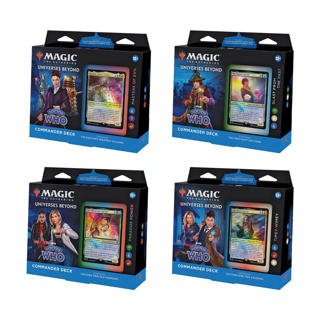 Magic the Gathering MTG Doctor Who™ Commander Deck 100-korts-lek redo att spela med