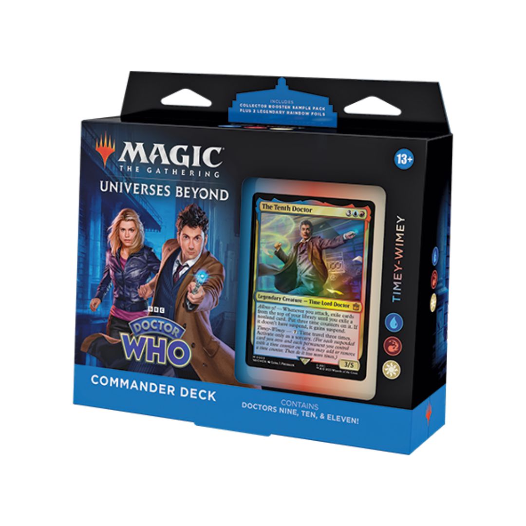 Magic the Gathering MTG Doctor Who™ Commander Deck Timey Wimey 100-korts-lek redo att spela med
