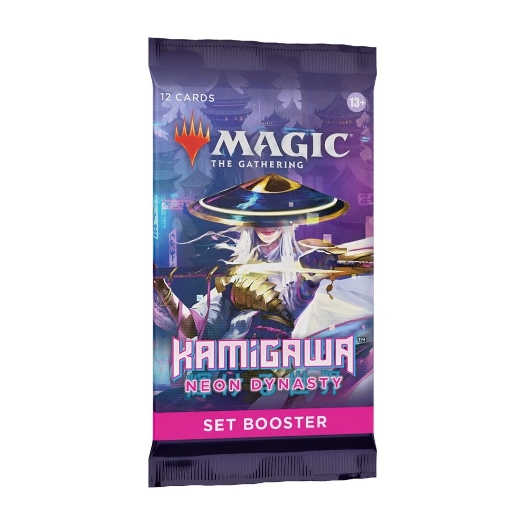 Magic the Gathering MTG Kamigawa: Neon Dynasty Set Booster Pack för episkt spel