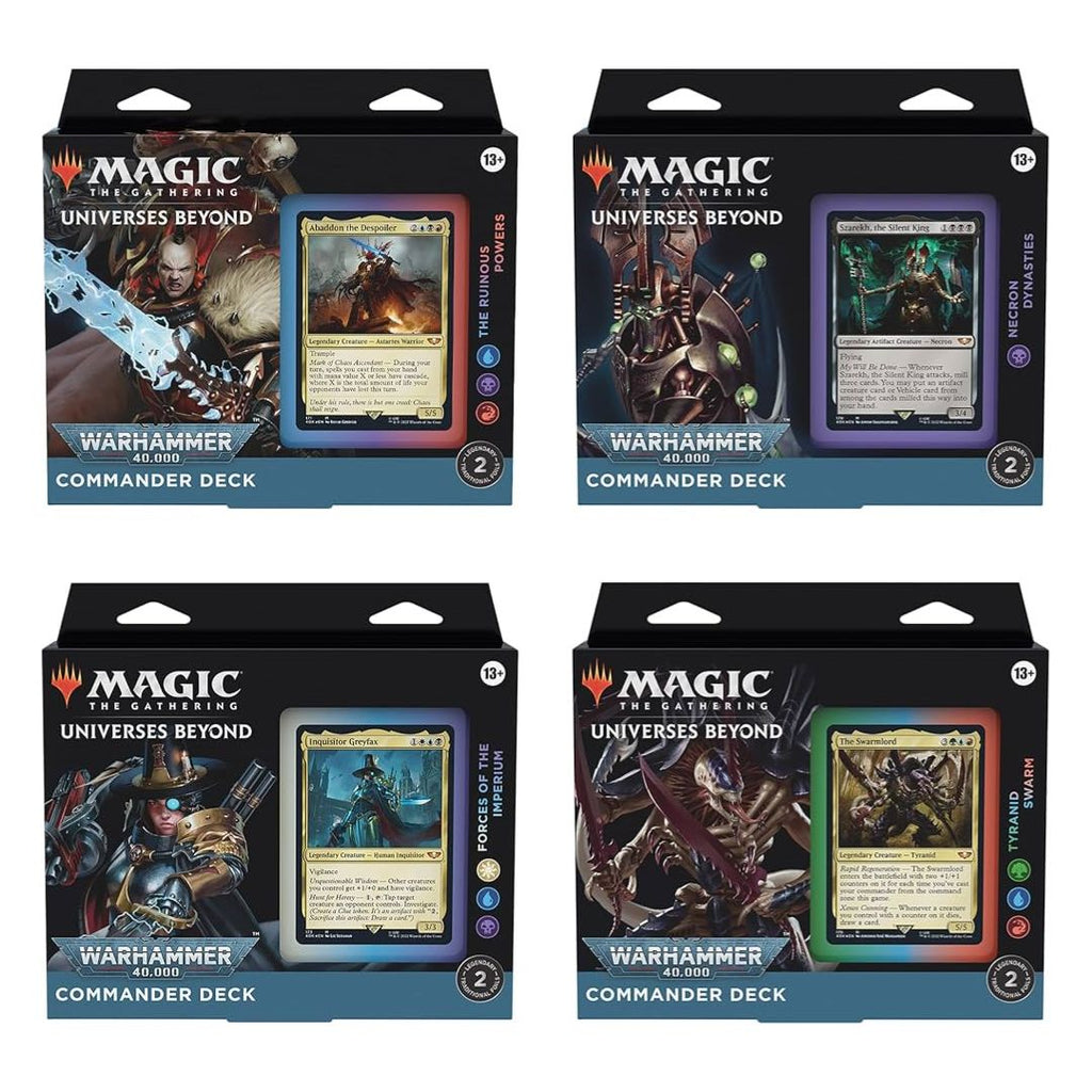 Magic the Gathering MTG Warhammer 40000 Commander Deck 100-korts-lek redo att spela med