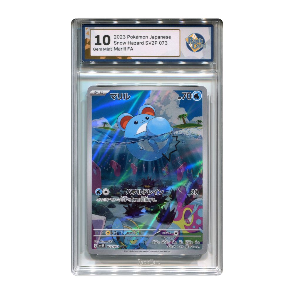 Marill AR - #073 RaukCard 10 - Pokémon Scarlet & Violet: Snow Hazard (sv2P)