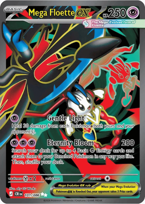 Mega Floette ex 101/086 Pokemon Chaos Rising