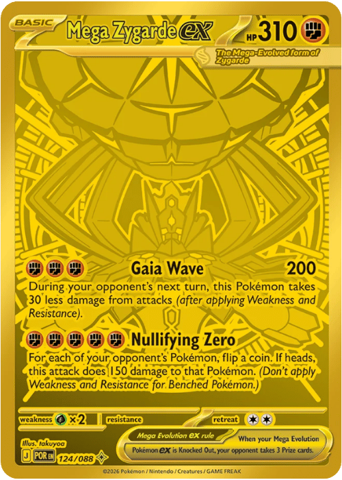 Mega Zygarde ex 124/088 - Pokémon Perfect Order