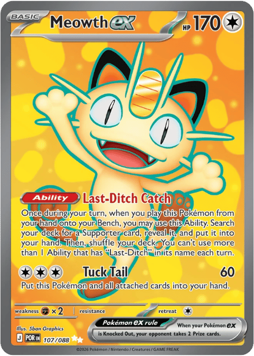 Meowth ex 107/088 - Pokémon Perfect Order