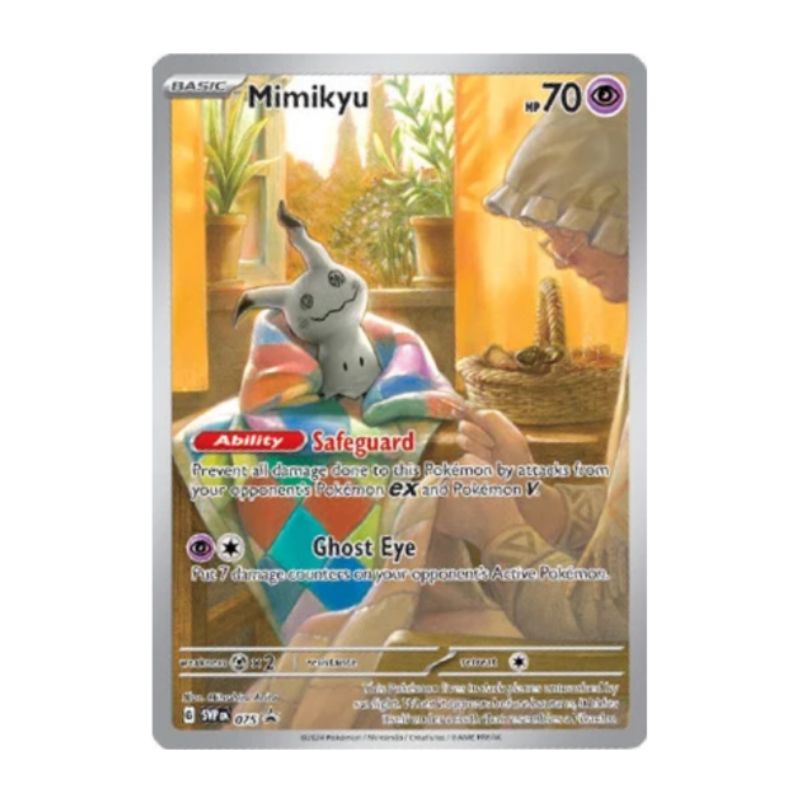 Mimikyu Pokémon kort från Paldean Fates