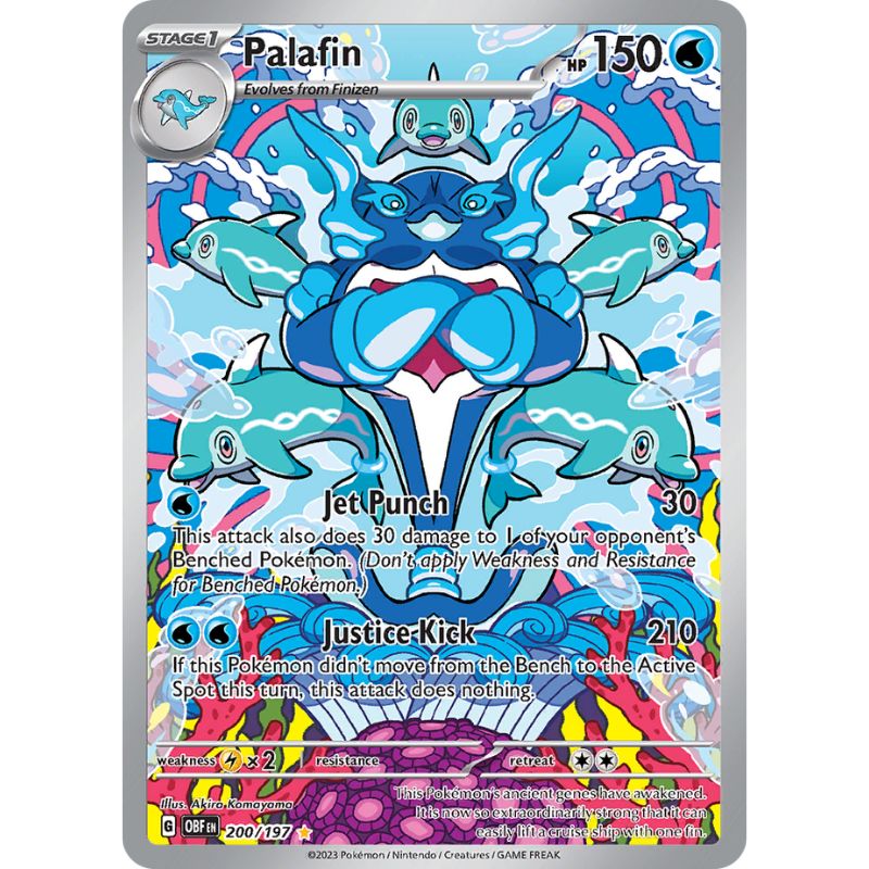 Palafin - Illustration Rare - OBF 200/197 Pokemon kort