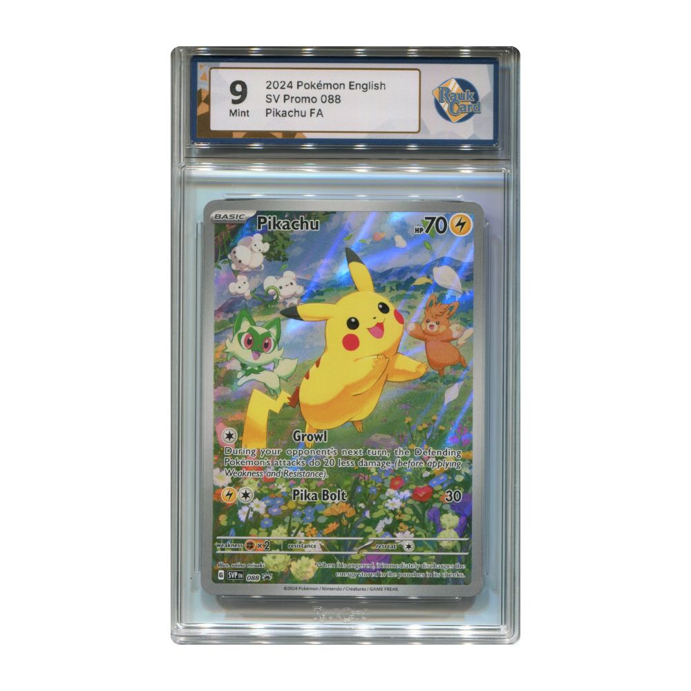 Pikachu SVP088 RaukCard 9 graderat pokemon kort