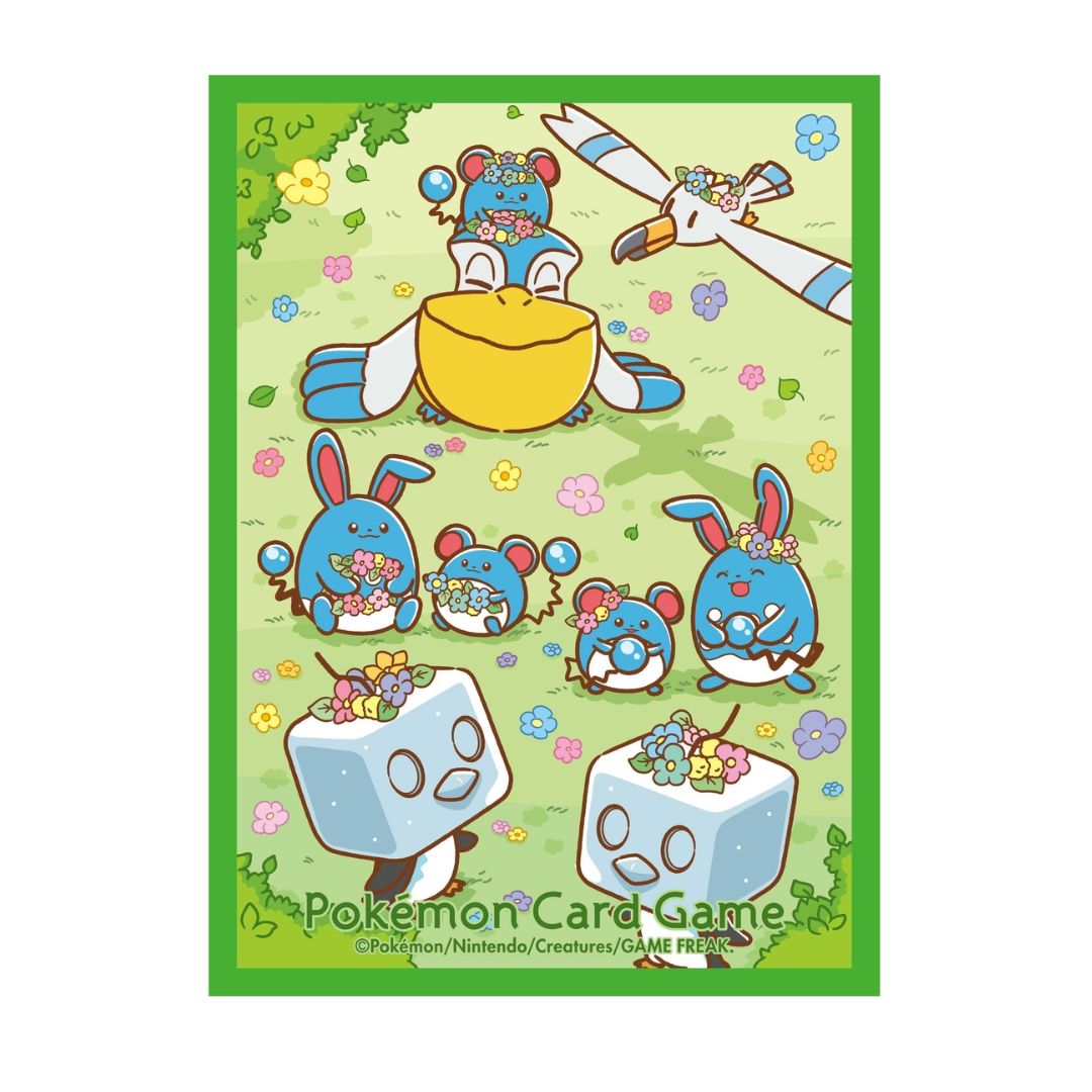 Pokémon Center Japan - Flower Crown & Marill Card Sleeves - 64st