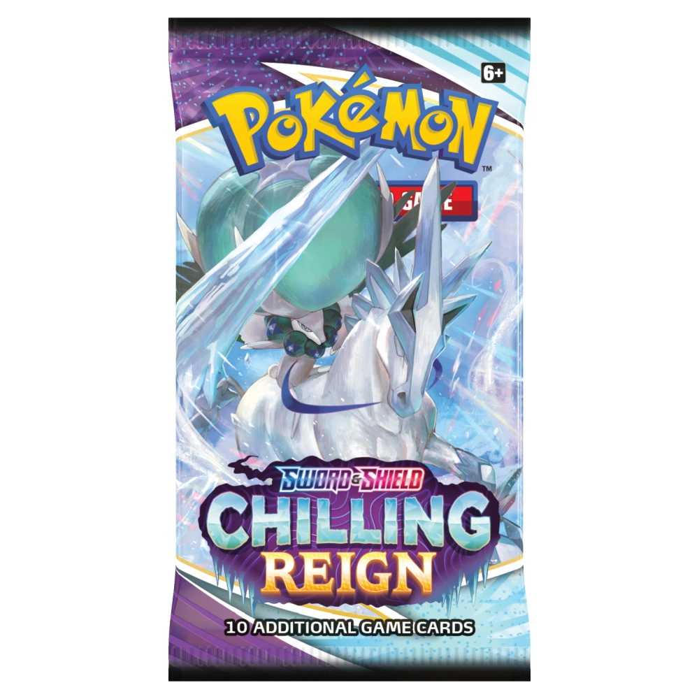 pokemon chilling reign booster pack med calyrex art