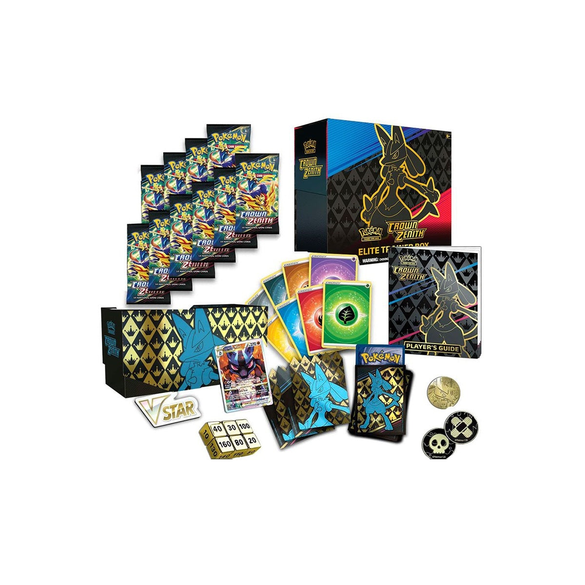 Pokémon Sword & Shield: Crown Zenith Elite Trainer Box innehåll