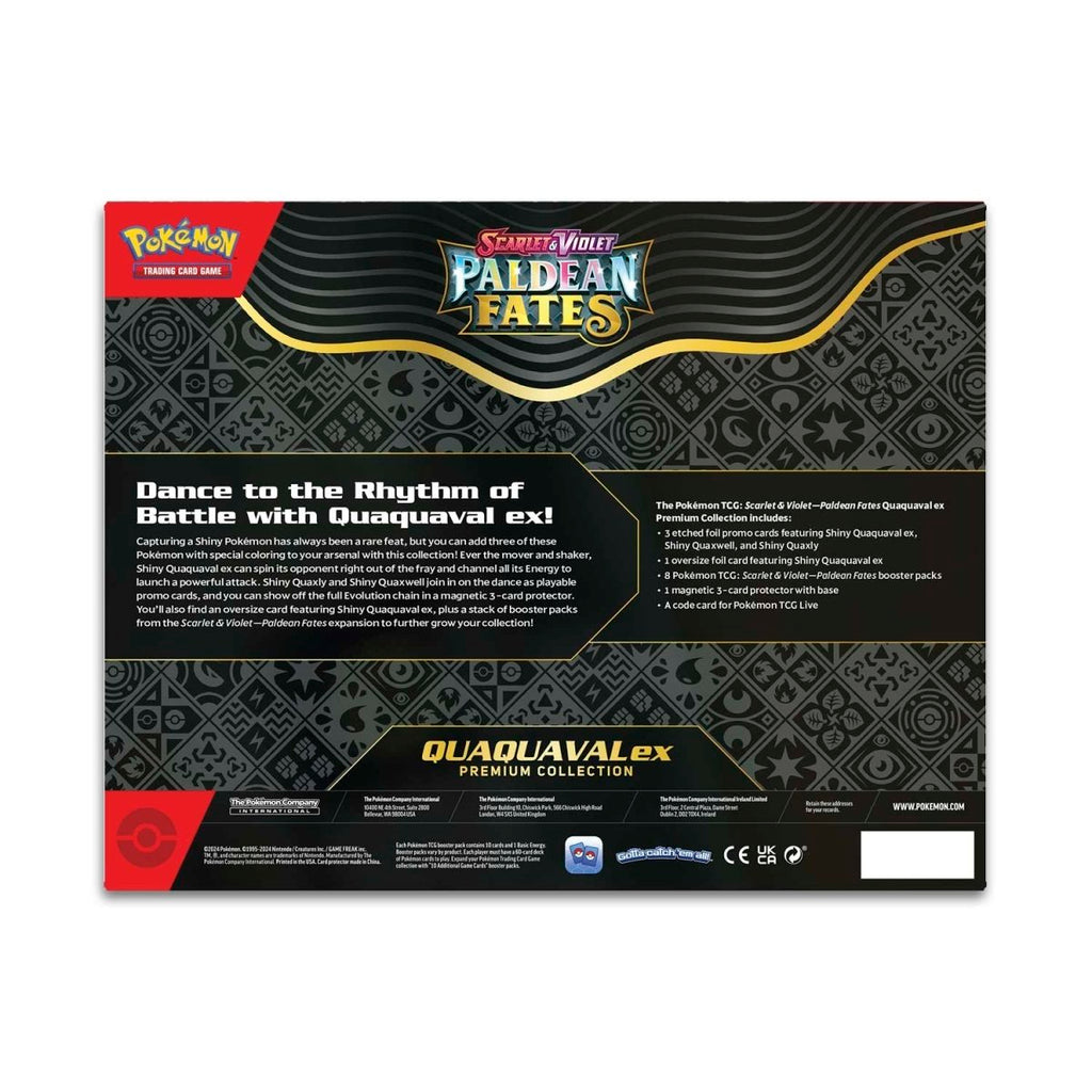 Pokémon Scarlet & Violet 4.5: Paldean Fates Premium Collection Box baksida