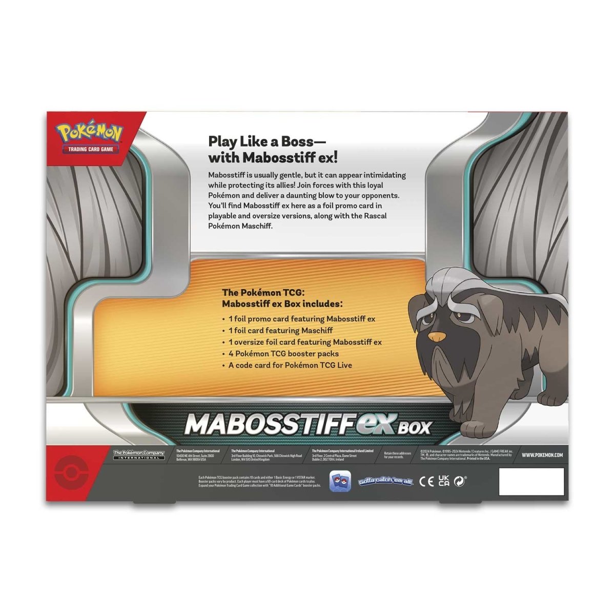 Pokémon Mabosstiff ex Collection box