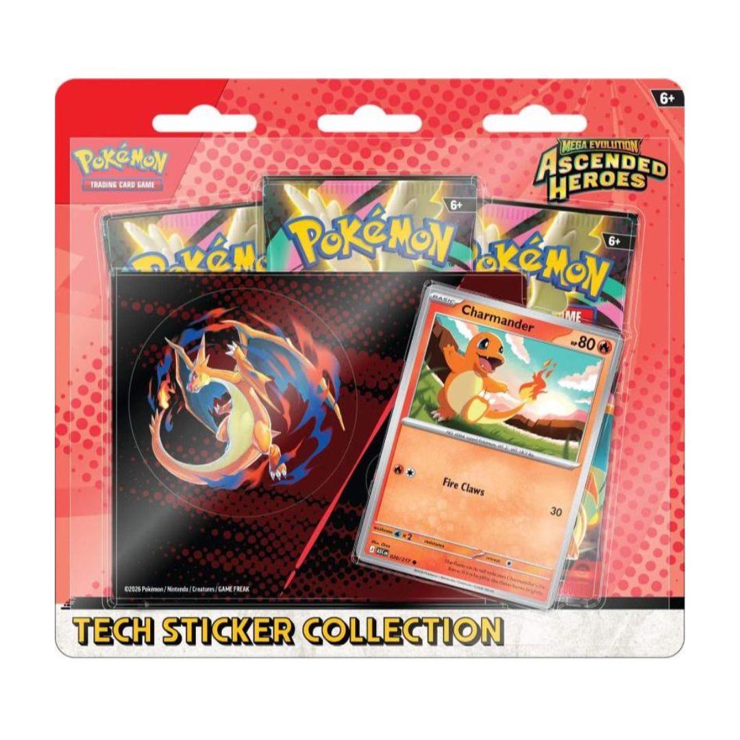 Pokémon Mega Evolution: Ascended Heroes Tech Sticker Collection - Charmander