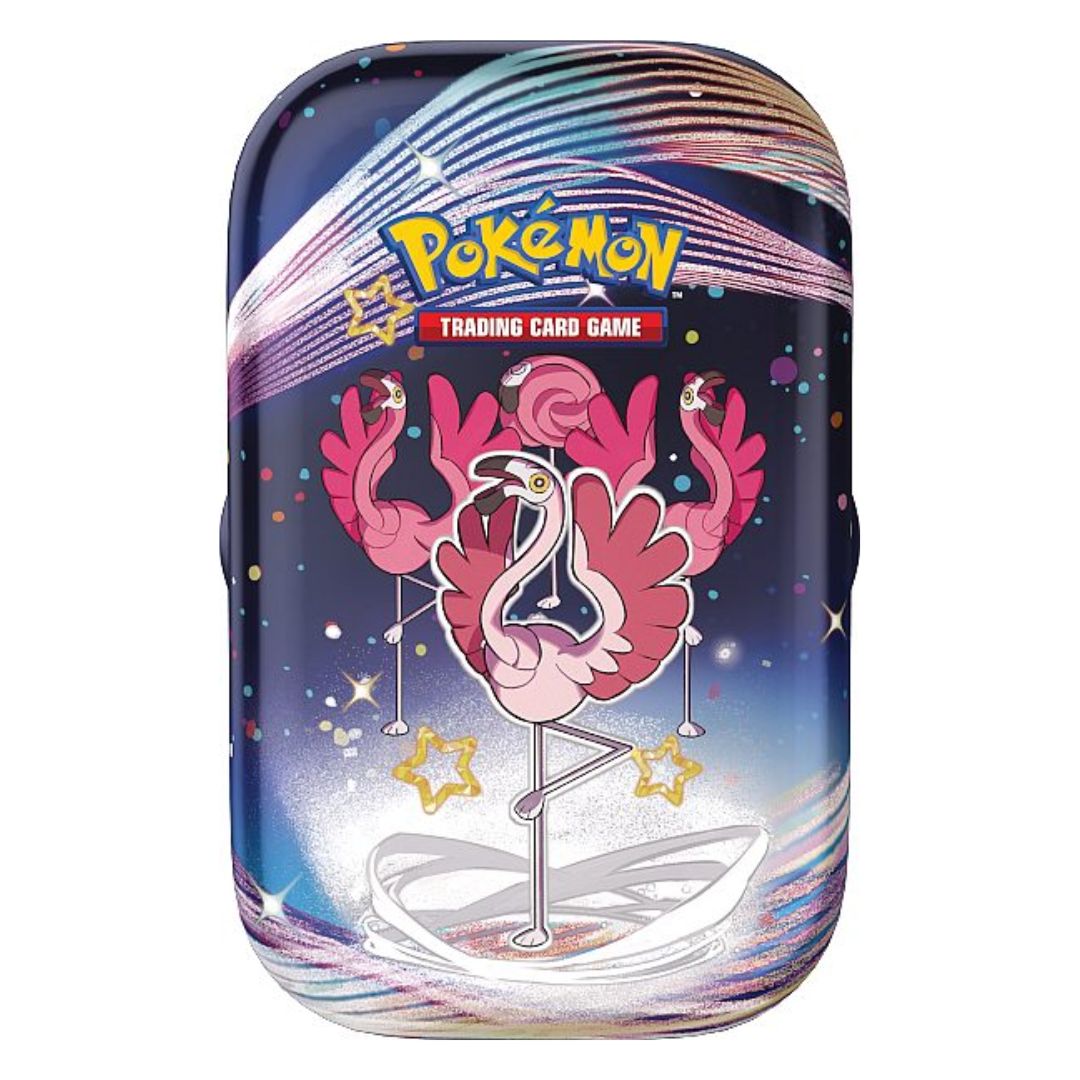 Pokemon kort Paldean Fates Mini Tin Flamigo