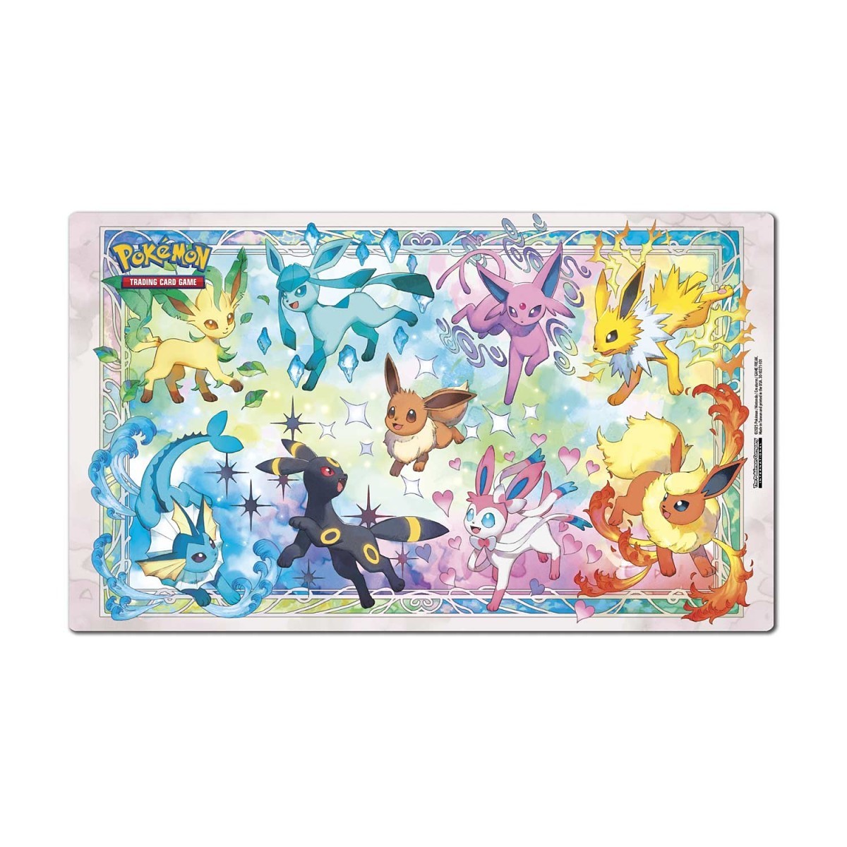 Prismatic Evolutions spelmatta för Pokemon turneringsspel