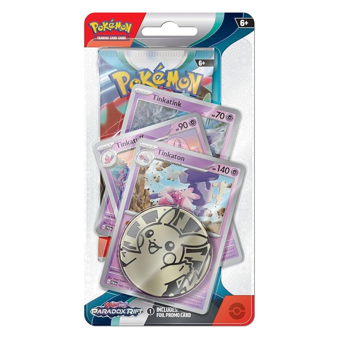 Pokémon Scarlet & Violet 4: Paradox Rift Premium Checklane Blister Pack: Tinkaton