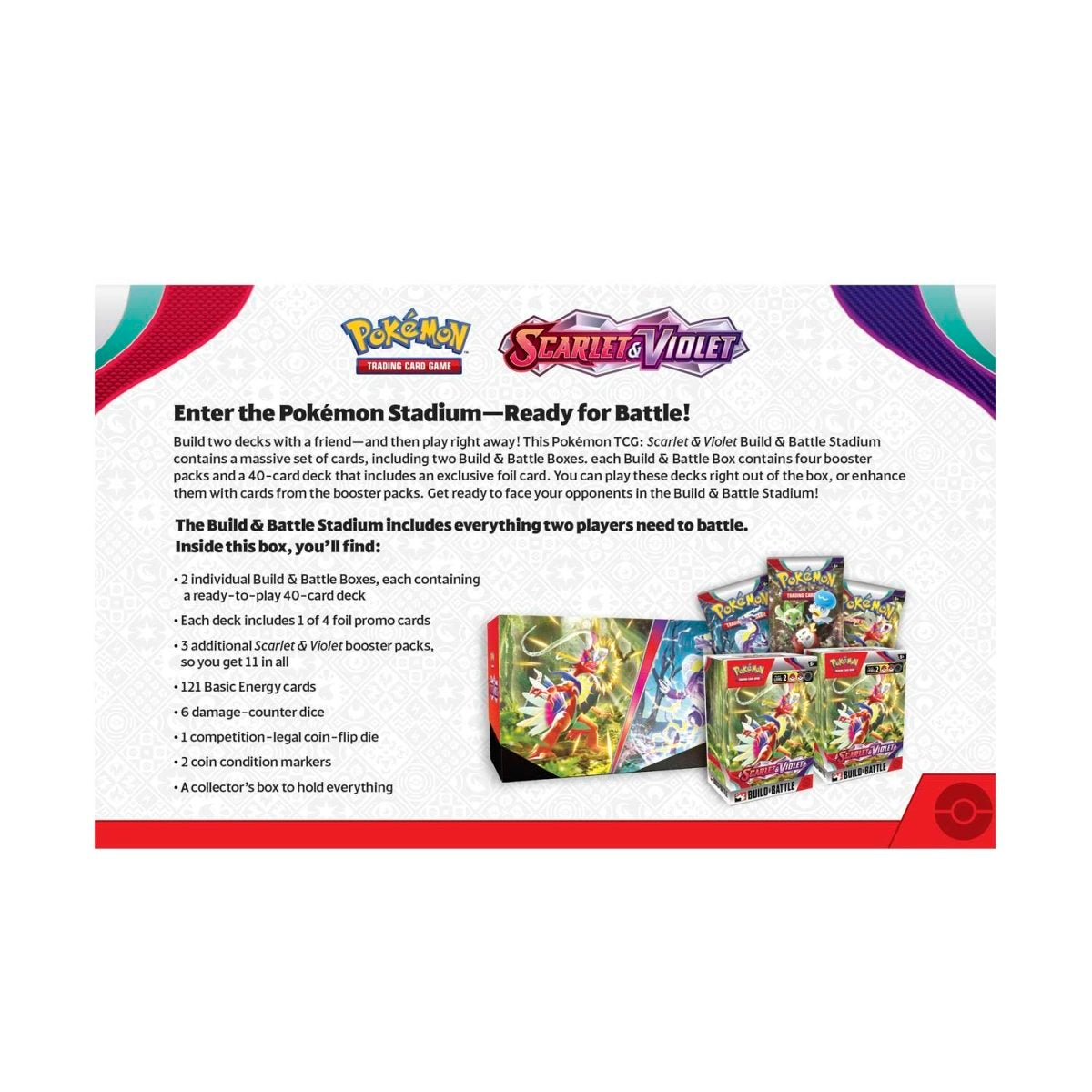 Pokémon Scarlet & Violet Build & Battle Stadium Box