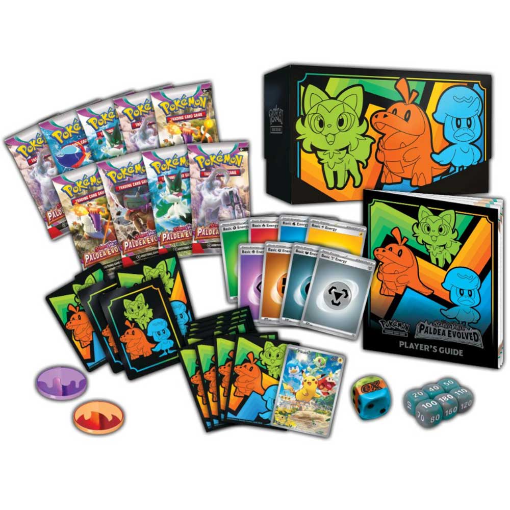 Pokémon Scarlet & Violet 2: Paldea Evolved Elite Trainer Box innehåll