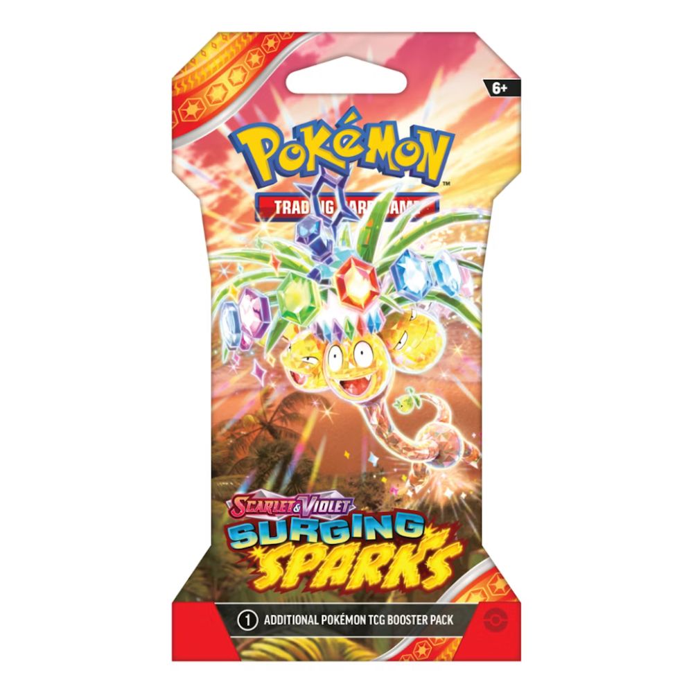 Pokemon Surging Sparks Sleeved Booster Pack med omslag av Exeggutor