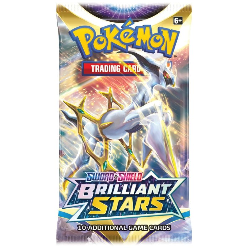 Brilliant Stars Pokemon kort booster pack med Arceus omslag