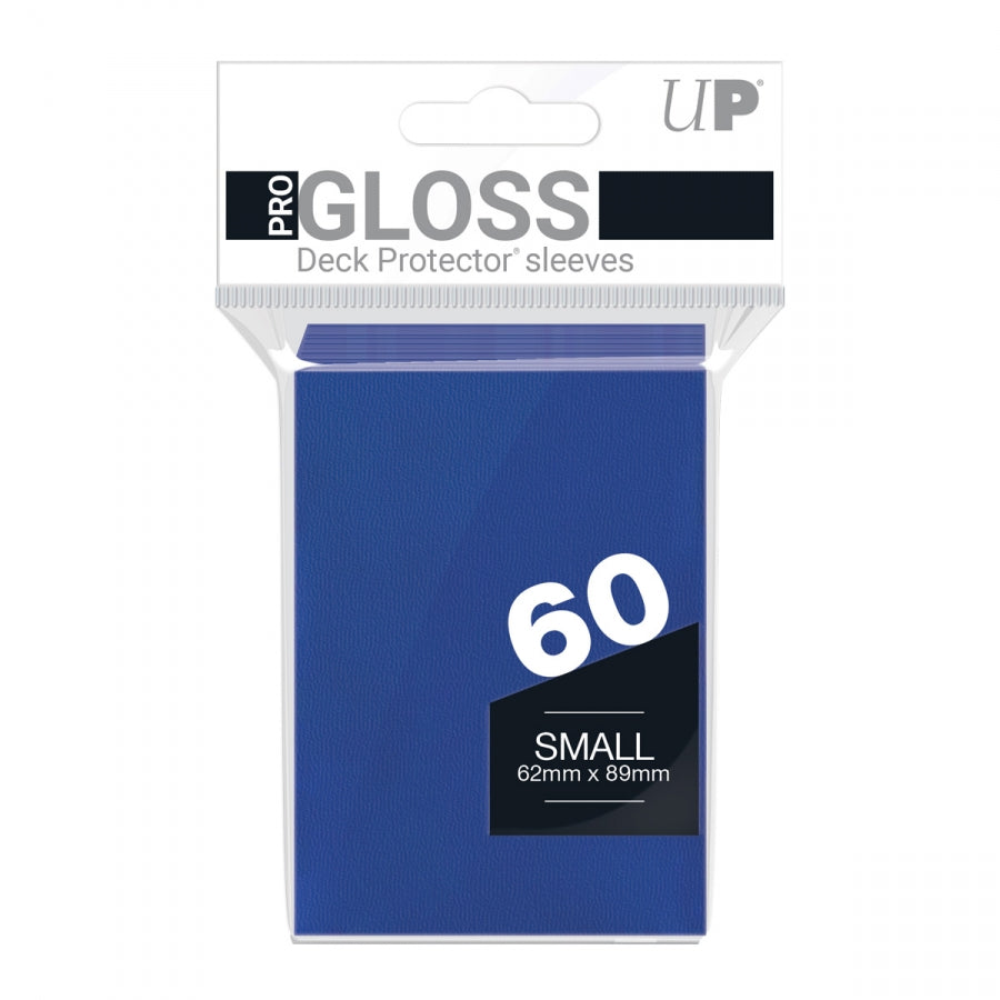 Ultra PRO: PRO-Gloss Small Deck Protector Sleeves Blue, 60 pcs