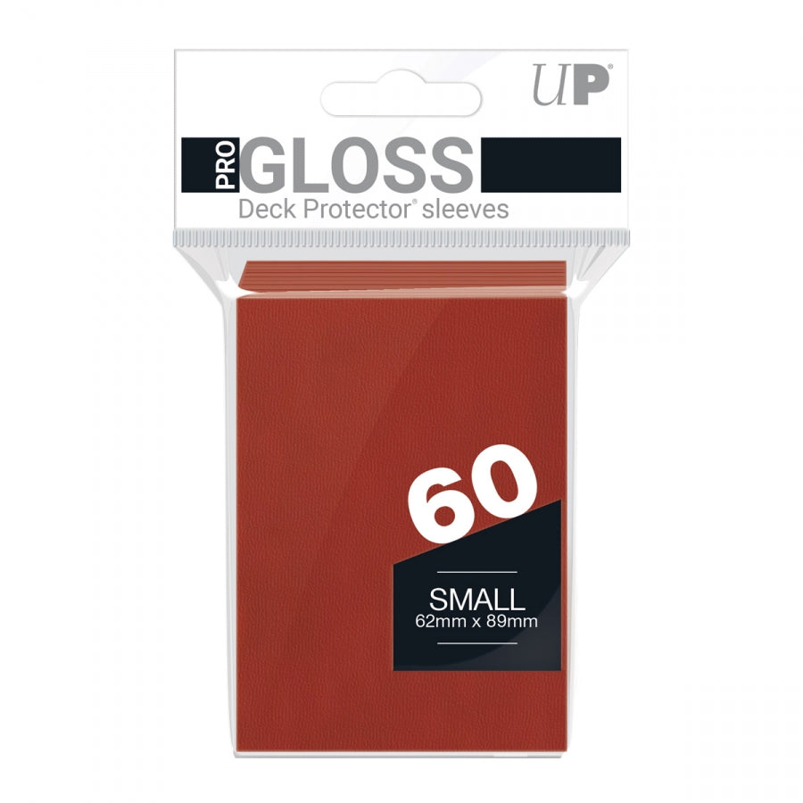 Ultra PRO: PRO-Gloss Small Deck Protector Sleeves Red, 60pcs